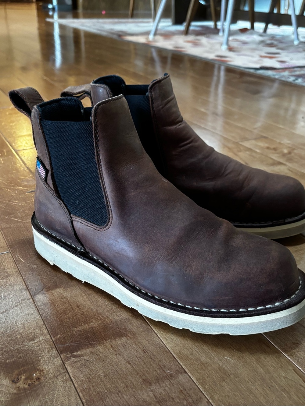 Danner Men's Bull Run Chelsea Boots Brown 9.5
